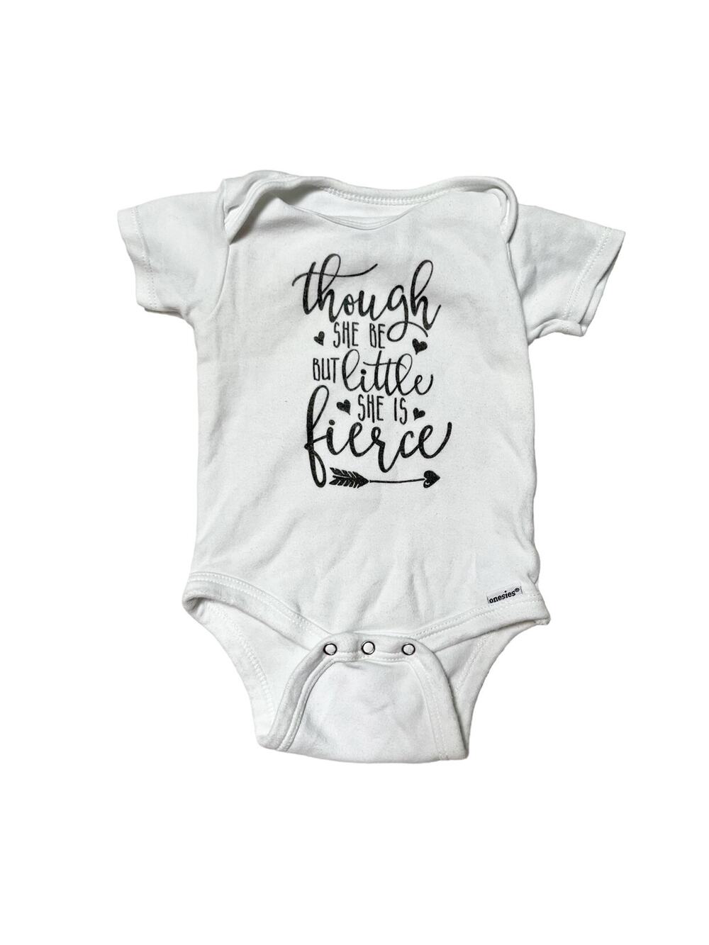 Shakespeare Quote Baby Onesie Size 3-6m